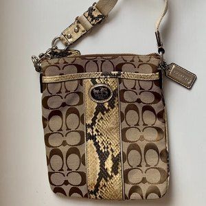 Coach Snakeskin Crossbody Bag